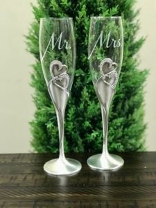 personalized wedding glasses
